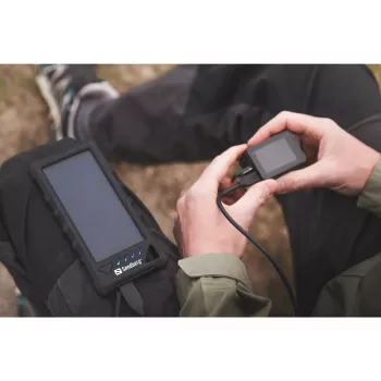 Powerbank solar para exterior Sandberg 16000, 16000 mAh, iões de lítio (Li-Ion), preto