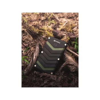 Powerbank Sandberg Survivor 20000, 20000 mAh, iões de lítio (Li-Ion), preto, verde