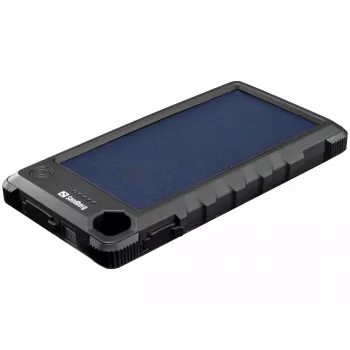 Powerbank solar para exterior Sandberg 10000, 10000 mAh, preto