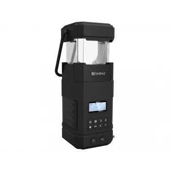 Lanterna de campismo com bateria Sandberg Survivor Lantern All-in1 10000, preto, IPX5, LED, USB C, bateria