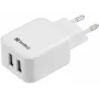 Carregador AC Sandberg Dual USB 2.4+1A EU, interior, AC, USB, 5 V, preto, branco