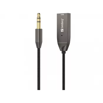 Sandberg Wireless Audio Link USB, USB, A2DP, AVRCP, HFP, 10 m, preto, dock, 5 V