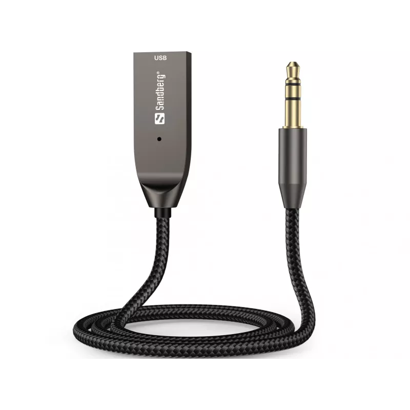 Sandberg Wireless Audio Link USB, USB, A2DP, AVRCP, HFP, 10 m, preto, dock, 5 V