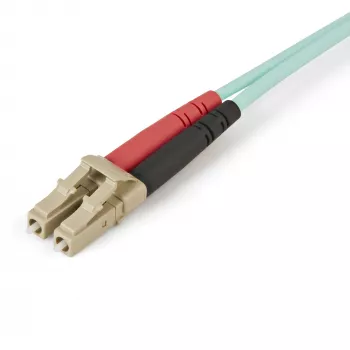 Cabo de fibra ótica multimodo StarTech.com 2 m (6 ft) LC/UPC para LC/UPC OM4, fibra zipcord 50/125 µm LOMMF/VCSEL, 100G, baixa atenuação de inserção – cabo patch de fibra ótica LSZH