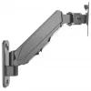 Suporte de parede Manhattan para TV e monitores (braço com mola, 2 articulações), para ecrãs de 17 polegadas a 32 polegadas, compatibilidade VESA: 75x75 mm e 100x100 mm – verifique as dimensões dos quatro orifícios de montagem na parte traseira do ecrã para garantir que encaixa, máx. 8 kg, preto, suporte, garantia vitalícia