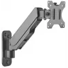 Suporte de parede Manhattan para TV e monitores (braço com mola, 2 articulações), para ecrãs de 17 polegadas a 32 polegadas, compatibilidade VESA: 75x75 mm e 100x100 mm – verifique as dimensões dos quatro orifícios de montagem na parte traseira do ecrã para garantir que encaixa, máx. 8 kg, preto, suporte, garantia vitalícia