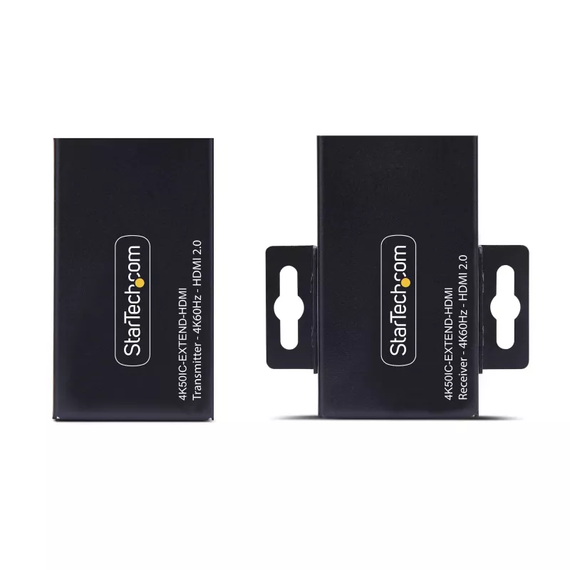 Extensor HDMI StarTech.com sobre CAT5e/CAT6, 4K 60Hz, até 200ft (60m), kit transmissor e recetor, Power over Cable, formato compacto