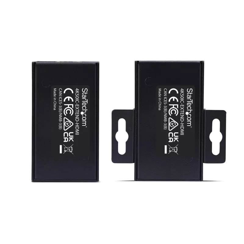 Extensor HDMI StarTech.com sobre CAT5e/CAT6, 4K 60Hz, até 200ft (60m), kit transmissor e recetor, Power over Cable, formato compacto