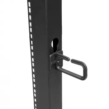 Rack de servidor móvel open-frame StarTech.com 4 postes 15U, rack de rede de 19 polegadas de quatro postes com rodas, rack rolante com profundidade ajustável para equipamento de computador/AV/dados/IT – rodas giratórias, pés niveladores ou montagem no chão