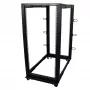 Rack de servidor móvel open-frame StarTech.com 4 postes 25U, rack de rede de 19 polegadas de quatro postes com rodas, rack rolante com profundidade ajustável para equipamento de computador/AV/dados/IT – rodas, pés niveladores ou montagem no chão