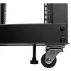 Rack de servidor móvel open-frame StarTech.com 4 postes 25U, rack de rede de 19 polegadas de quatro postes com rodas, rack rolante com profundidade ajustável para equipamento de computador/AV/dados/IT – rodas, pés niveladores ou montagem no chão