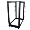 Rack de servidor móvel open-frame StarTech.com 4 postes 25U, rack de rede de 19 polegadas de quatro postes com rodas, rack rolante com profundidade ajustável para equipamento de computador/AV/dados/IT – rodas, pés niveladores ou montagem no chão