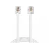 Cabo telefónico Sandberg RJ11-RJ11 5 m, 5 m, RJ11, RJ11, macho, macho, branco