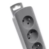 Extensão de energia Qoltec 50275 1.8m 5 tomadas AC interior cinzento