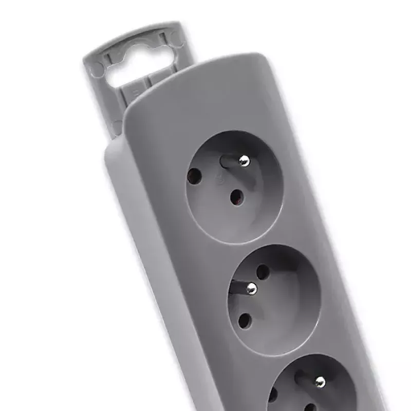 Extensão de energia Qoltec 50275 1.8m 5 tomadas AC interior cinzento