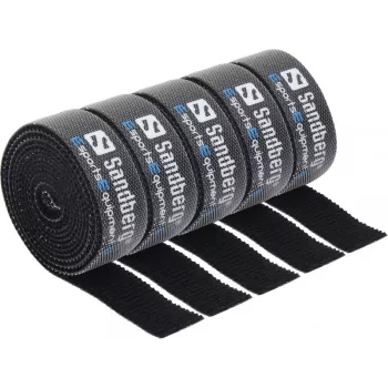 Cabo Sandberg atilho de velcro para cabos pack de 5, atilho de velcro para cabos, preto, 1000 mm, 73 g, 50 mm, 50 mm