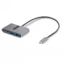 Hub USB-C de 4 portas StarTech.com com Power Delivery Pass-Through de 100W – 2x USB-A + 2x USB-C – USB 3.0 5Gbps – cabo de 1ft (30cm) – Hub USB Type-C para USB-A/C portátil