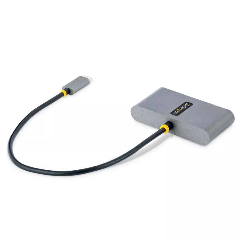 Hub USB-C de 4 portas StarTech.com com Power Delivery Pass-Through de 100W – 2x USB-A + 2x USB-C – USB 3.0 5Gbps – cabo de 1ft (30cm) – Hub USB Type-C para USB-A/C portátil
