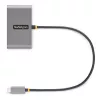 Hub USB-C de 4 portas StarTech.com com Power Delivery Pass-Through de 100W – 2x USB-A + 2x USB-C – USB 3.0 5Gbps – cabo de 1ft (30cm) – Hub USB Type-C para USB-A/C portátil
