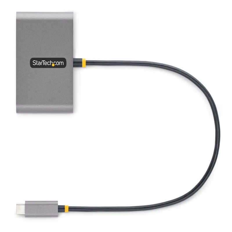 Hub USB-C de 4 portas StarTech.com com Power Delivery Pass-Through de 100W – 2x USB-A + 2x USB-C – USB 3.0 5Gbps – cabo de 1ft (30cm) – Hub USB Type-C para USB-A/C portátil