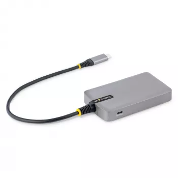 Hub USB-C de 4 portas StarTech.com - 5Gbit/s - alimentado pelo bus - Hub USB-C para 4x USB-A com entrada de alimentação auxiliar opcional - hub USB portátil para secretária/portátil - cabo de 30 cm - Hub de expansão USB