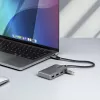 Hub USB-C de 4 portas StarTech.com - 5Gbit/s - alimentado pelo bus - Hub USB-C para 4x USB-A com entrada de alimentação auxiliar opcional - hub USB portátil para secretária/portátil - cabo de 30 cm - Hub de expansão USB