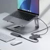 Hub USB-C de 4 portas StarTech.com - 5Gbit/s - alimentado pelo bus - Hub USB-C para 4x USB-A com entrada de alimentação auxiliar opcional - hub USB portátil para secretária/portátil - cabo de 30 cm - Hub de expansão USB