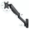 Techly ICA-LCD G112E suporte de parede giratório com mola a gás, para 1 ecrã de 17-32 polegadas (43-81,3 cm), 9 kg