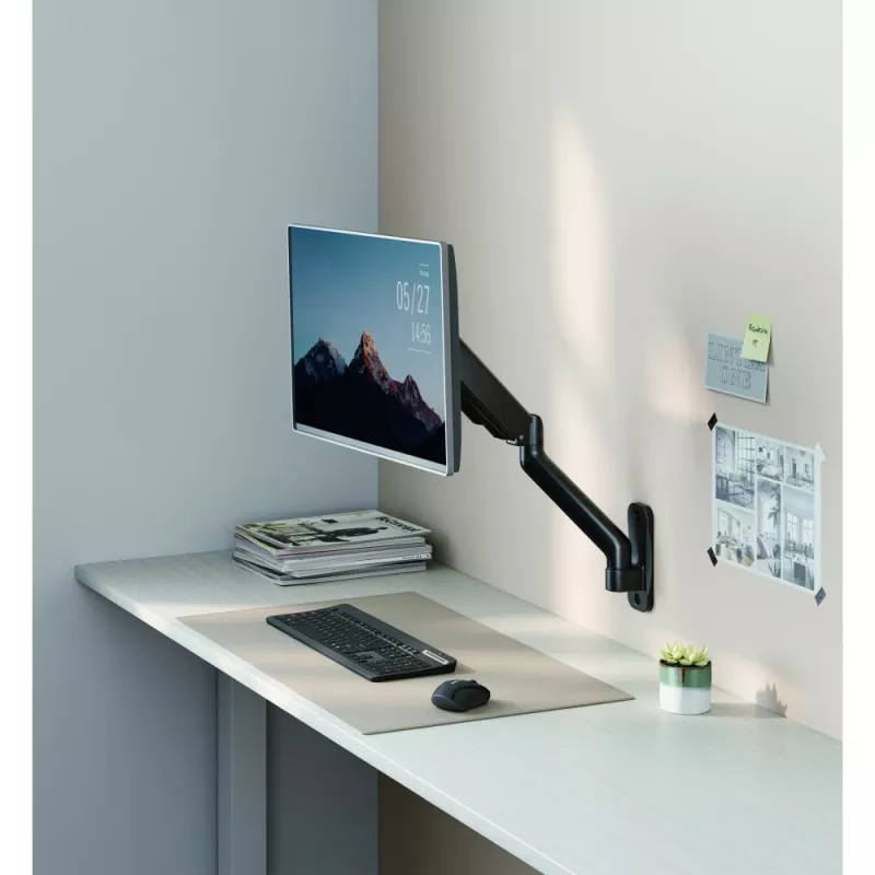 Techly ICA-LCD G112E suporte de parede giratório com mola a gás, para 1 ecrã de 17-32 polegadas (43-81,3 cm), 9 kg