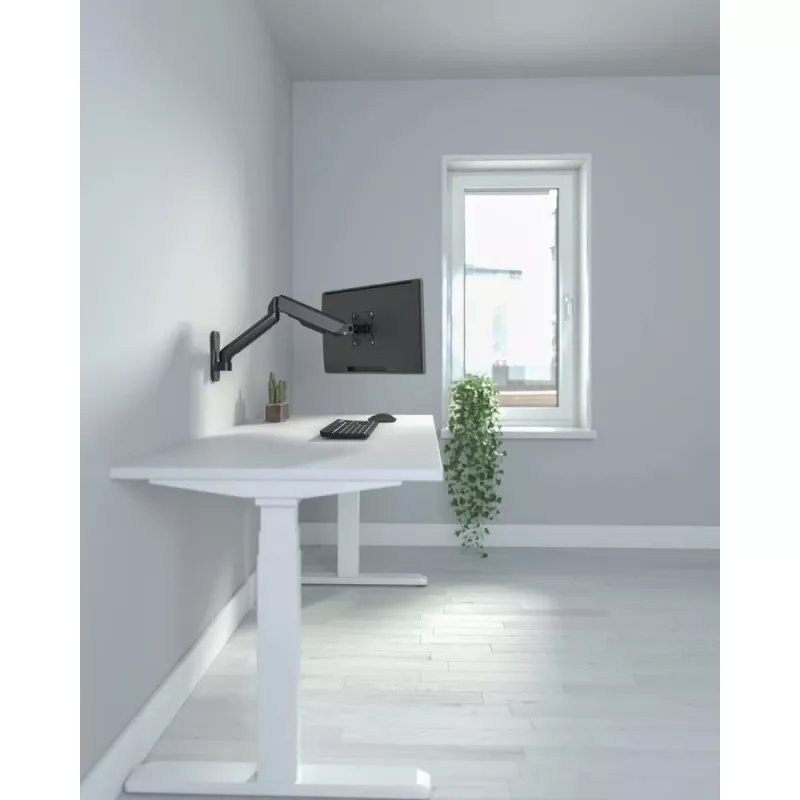 Techly ICA-LCD G112E suporte de parede giratório com mola a gás, para 1 ecrã de 17-32 polegadas (43-81,3 cm), 9 kg