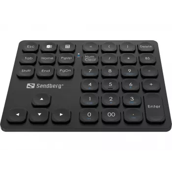 Teclado numérico Sandberg Wireless Numeric Keypad Pro membrana 36 teclas