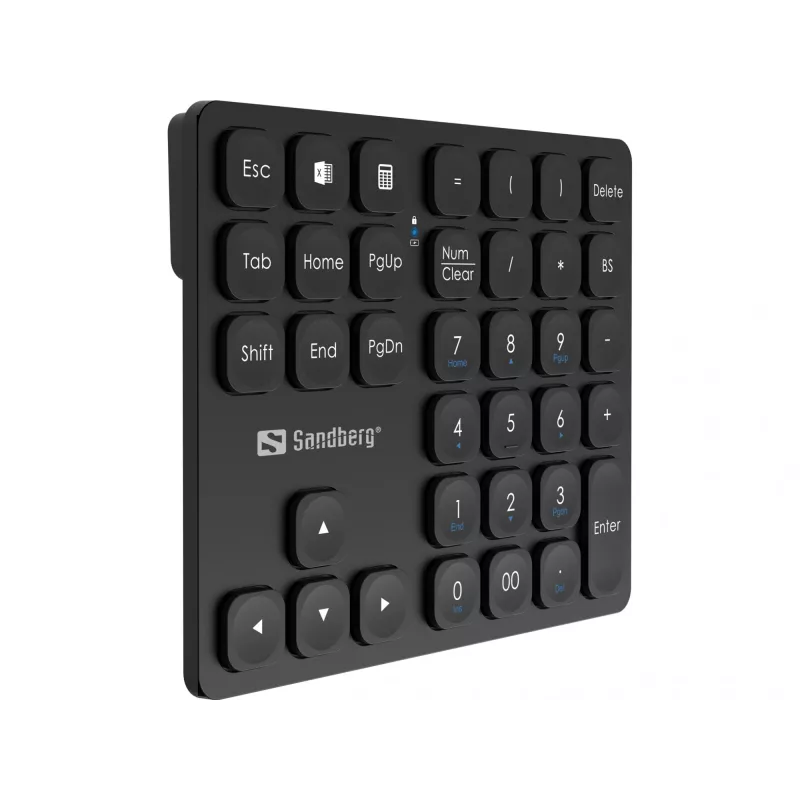 Teclado numérico Sandberg Wireless Numeric Keypad Pro membrana 36 teclas