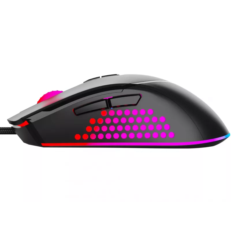 Rato Sandberg Azazinator 6400, destro, USB Type-A, 6400 DPI, preto