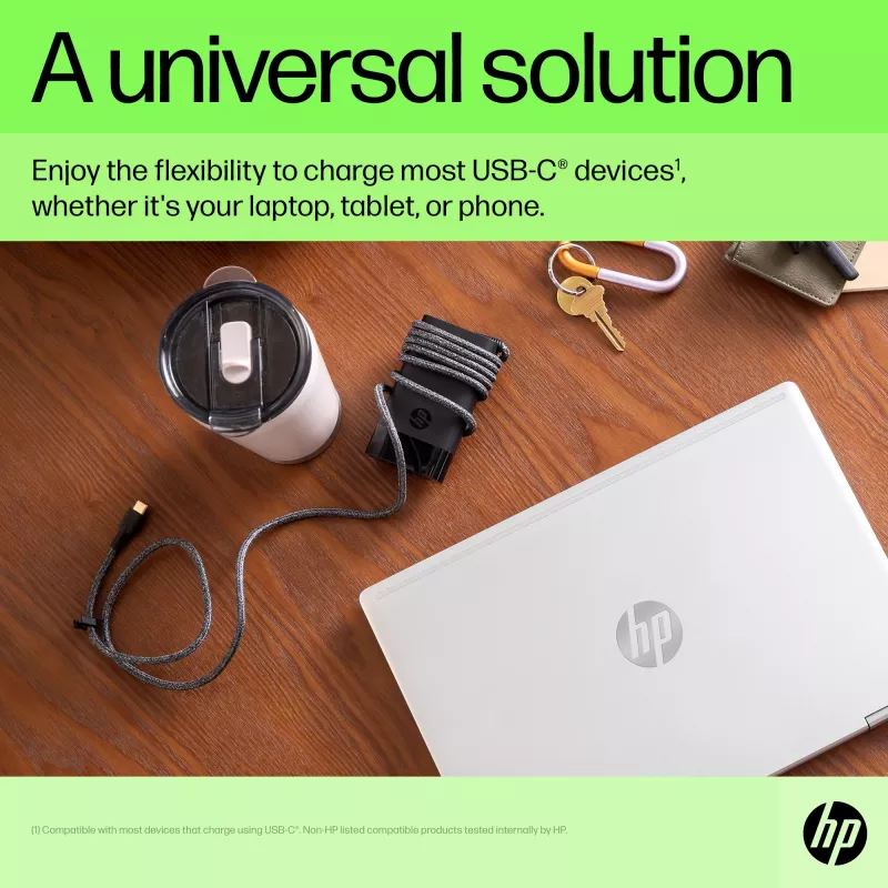 Carregador para portátil HP USB-C 65W, Portátil, Interior, 90 V, 47 - 63 Hz, 65 W, 5 - 20 V