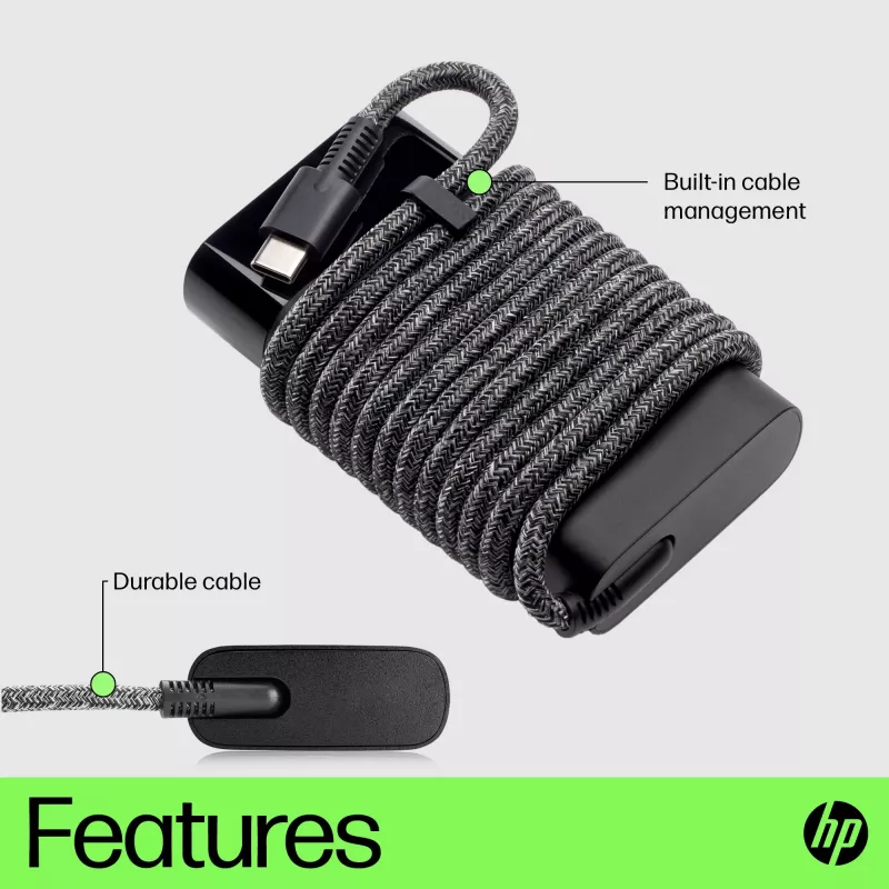 Carregador para portátil HP USB-C 65W, Portátil, Interior, 90 V, 47 - 63 Hz, 65 W, 5 - 20 V