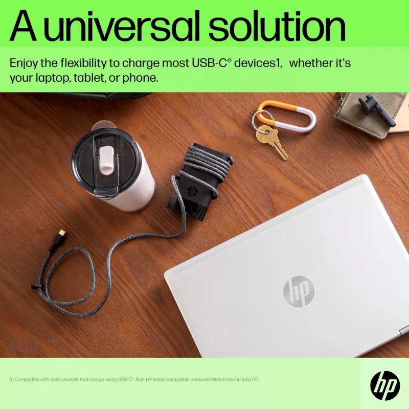Carregador para portátil HP USB-C 65W, Portátil, Interior, 90 V, 47 - 63 Hz, 65 W, 5 - 20 V
