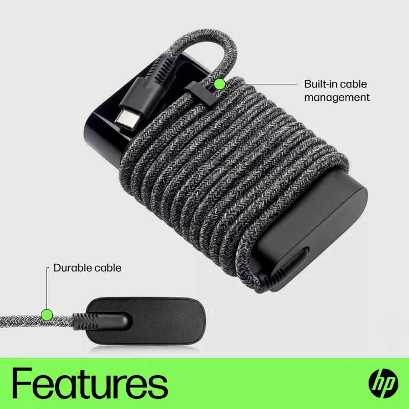 Carregador para portátil HP USB-C 65W, Portátil, Interior, 90 V, 47 - 63 Hz, 65 W, 5 - 20 V