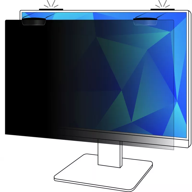 Filtro de privacidade 3M para monitor widescreen de 24 polegadas com fixação magnética COMPLY™, 16:9, PF240W9EM
