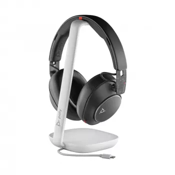 Headset HP Poly Voyager Surround 85 UC USB-C + Adaptador USB-C/A + Estação de carregamento