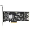 Placa SATA PCIe StarTech.com de 8 portas – Placa de expansão PCI Express 6 Gbit/s SATA com 4 controladores host – Placa controladora SATA PCIe – PCI-e x4 Gen 2 para SATA III – SATA HDD/SSD