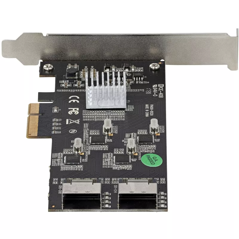 Placa SATA PCIe StarTech.com de 8 portas – Placa de expansão PCI Express 6 Gbit/s SATA com 4 controladores host – Placa controladora SATA PCIe – PCI-e x4 Gen 2 para SATA III – SATA HDD/SSD