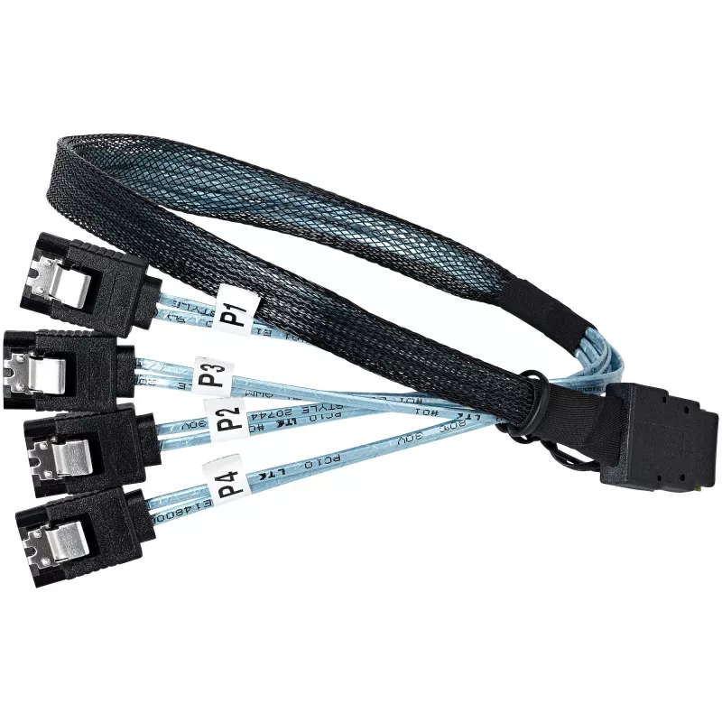 Placa SATA PCIe StarTech.com de 8 portas – Placa de expansão PCI Express 6 Gbit/s SATA com 4 controladores host – Placa controladora SATA PCIe – PCI-e x4 Gen 2 para SATA III – SATA HDD/SSD