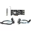 Placa SATA PCIe StarTech.com de 8 portas – Placa de expansão PCI Express 6 Gbit/s SATA com 4 controladores host – Placa controladora SATA PCIe – PCI-e x4 Gen 2 para SATA III – SATA HDD/SSD