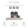 Placa SATA PCIe StarTech.com de 8 portas – Placa de expansão PCI Express 6 Gbit/s SATA com 4 controladores host – Placa controladora SATA PCIe – PCI-e x4 Gen 2 para SATA III – SATA HDD/SSD