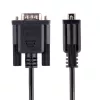 Cabo serial null modem RS232 StarTech.com 3m, cabo serial crossover com blindagem Al-Mylar, cabo serial DB9 porta COM fêmea para macho, compatível com dispositivos DTE, Preto, F/M