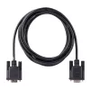 Cabo serial null modem RS232 StarTech.com 3m, cabo serial crossover com blindagem Al-Mylar, cabo serial DB9 porta COM fêmea para macho, compatível com dispositivos DTE, Preto, F/M