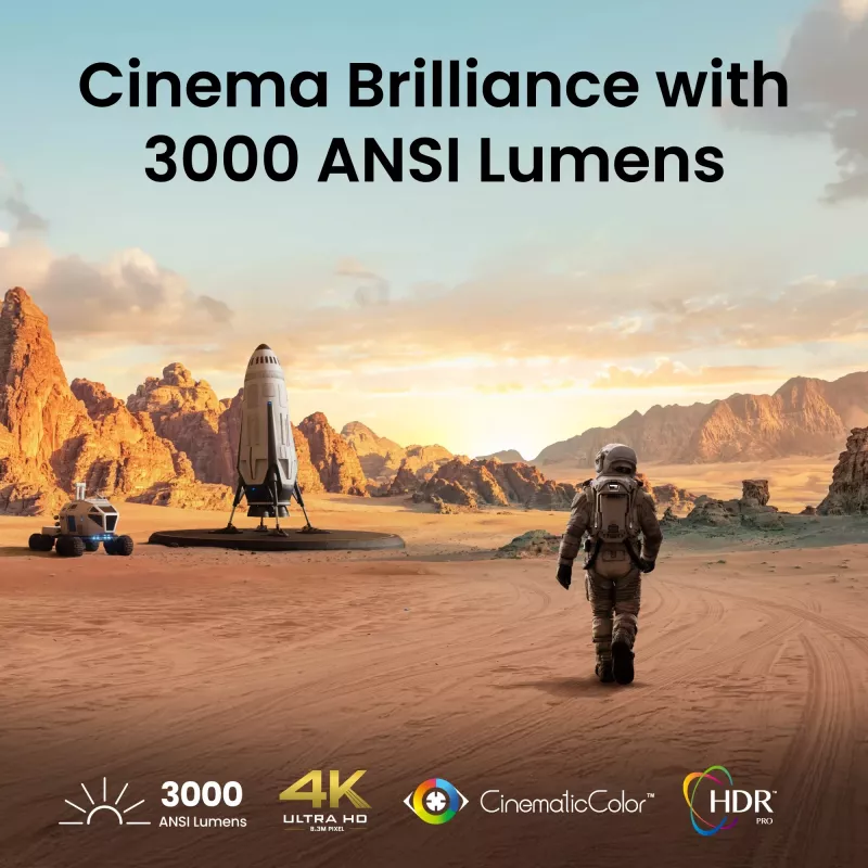 BenQ TK705i｜Projetor de cinema em casa 4K HDR 3000lm para filmes e gaming