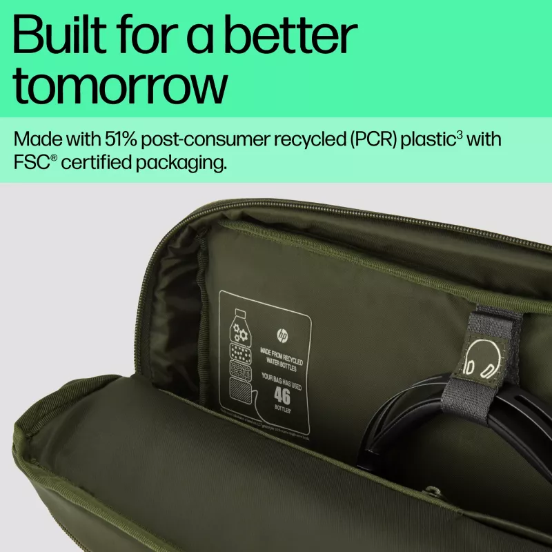 Mala modular para portátil HP 15,6 polegadas, mala de ombro, 39,6 cm (15,6