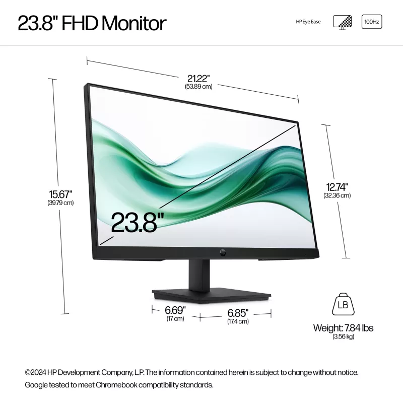 Monitor HP Series 3 Pro 23,8 polegadas FHD - 324pv, 60,5 cm (23,8