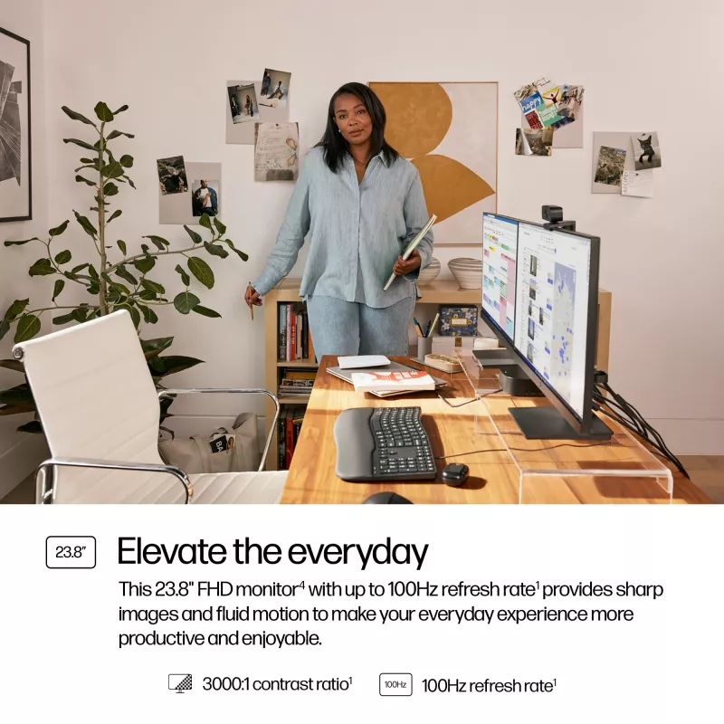 Monitor HP Series 3 Pro 23,8 polegadas FHD - 324pv, 60,5 cm (23,8